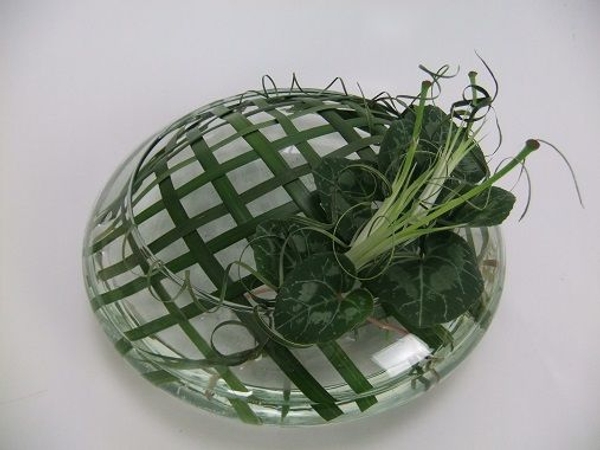 Shades of green floral art design Shades of green floral art design