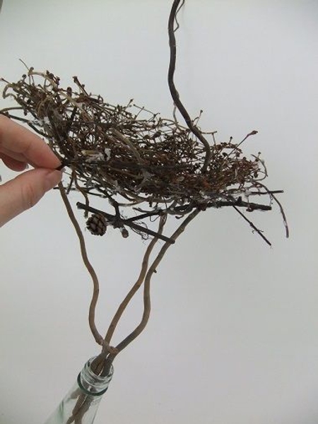 Wiggle the twigs to make sure it is secure. Wiggle the twigs to make sure it is secure.