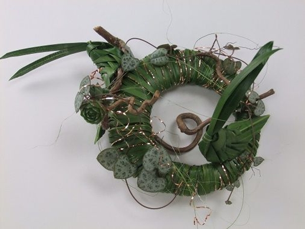 Foliage corsage using a corsage magnet Foliage corsage using a corsage magnet