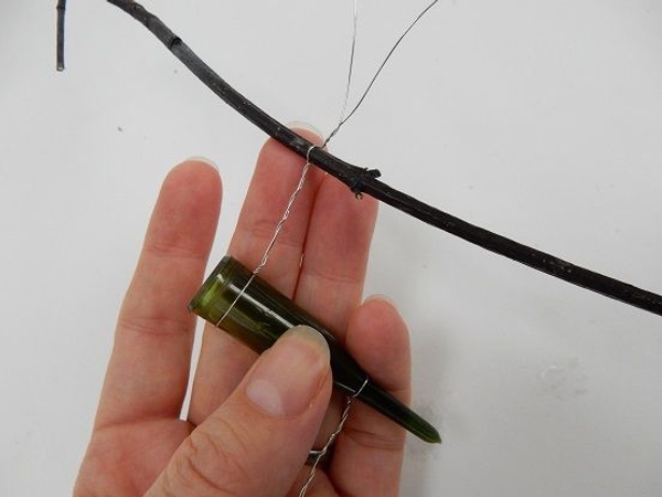 And wrap it around a twig. And wrap it around a twig.
