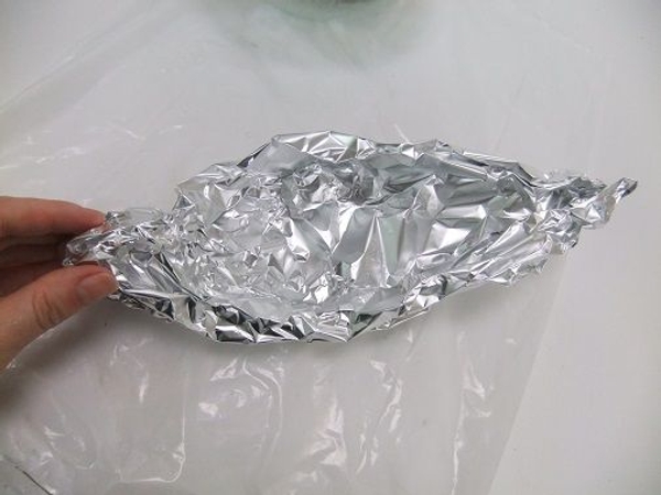 Shape foil to create a form