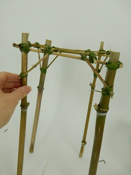 Bamboo scaffold armature ready to design with