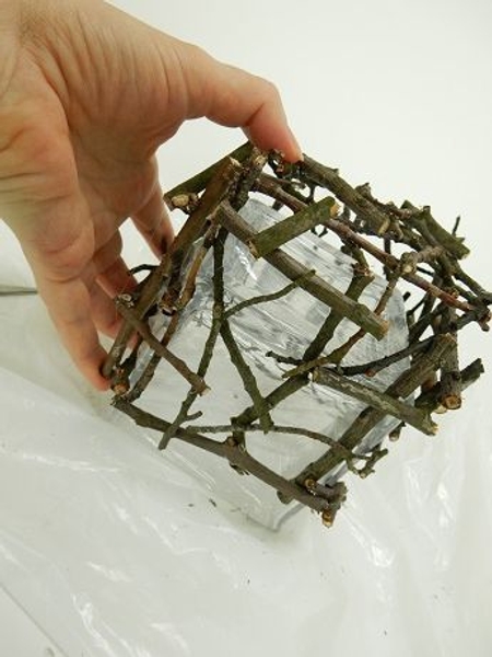 Carefully lift the twigs Carefully lift the twigs