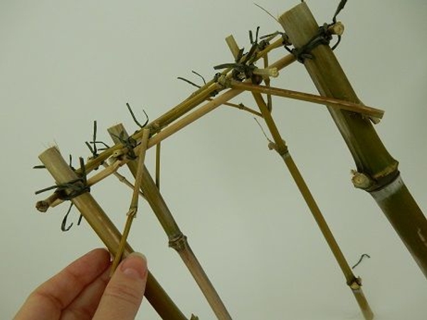 I wanted a more rustic look for my armature and added a few side pieces.