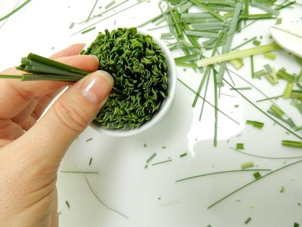 Start adding smaller clumps of grass to create a pleasing pattern Start adding smaller clumps of grass to create a pleasing pattern