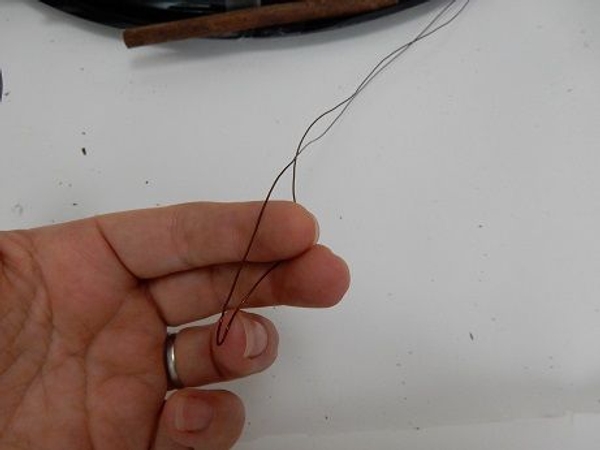 Bend your wire in half Bend your wire in half