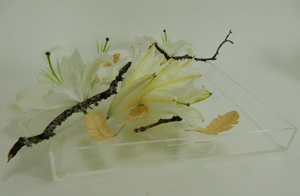 Clear floral art design Clear floral art design