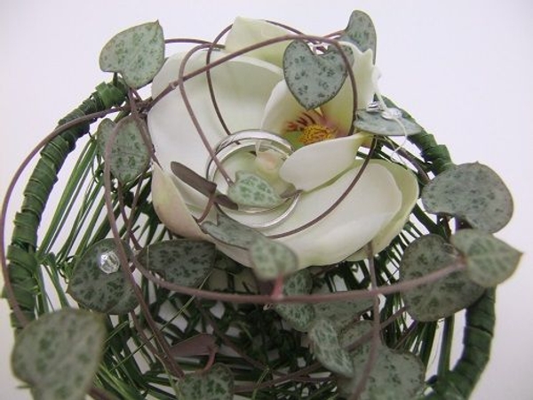 Phalaenopsis orchid and rosary vine design. Phalaenopsis orchid and rosary vine design.