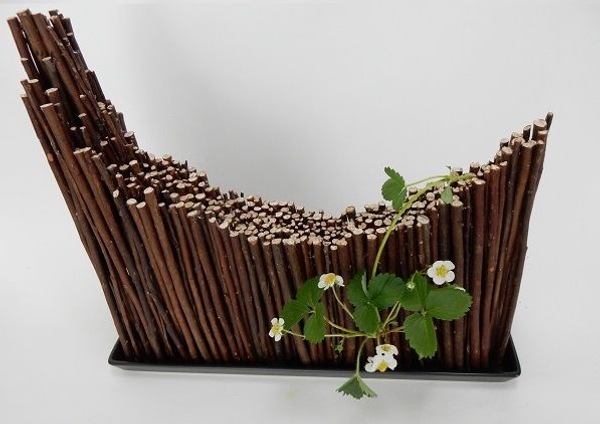 Stick and strawberry design Stick and strawberry design