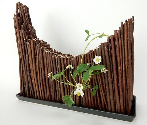Stuck stick floral art design Stuck stick floral art design