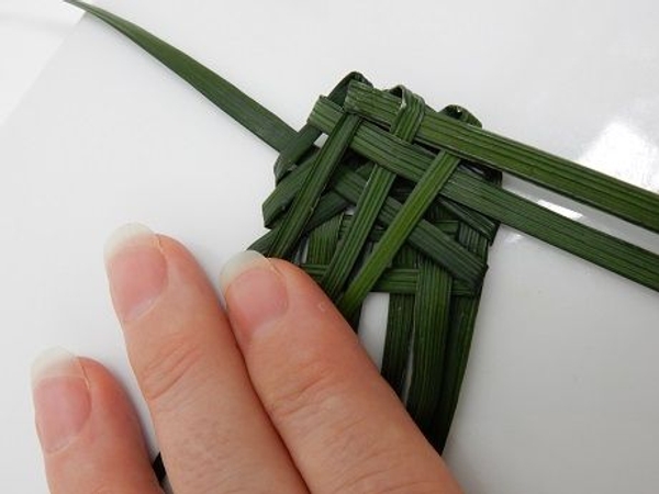 Continue the weaving pattern Continue the weaving pattern