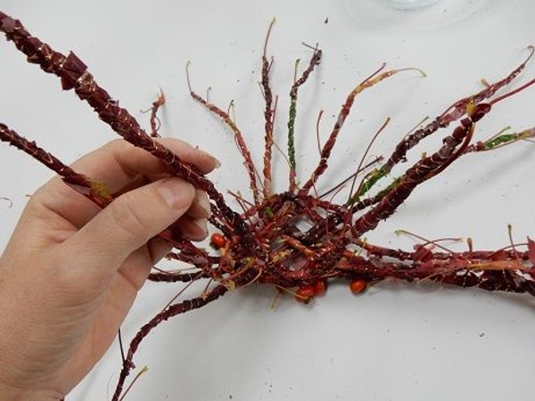 Bend the strands up Bend the strands up