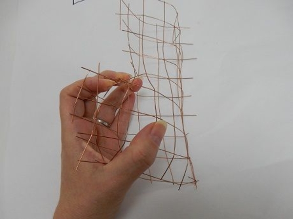 Connect the two halves and start shaping the stocking Connect the two halves and start shaping the stocking
