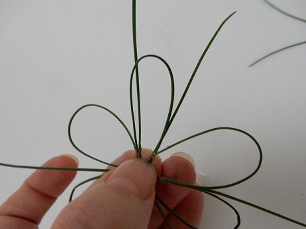 Each needle neatly tucking into the sheath next to it Each needle neatly tucking into the sheath next to it