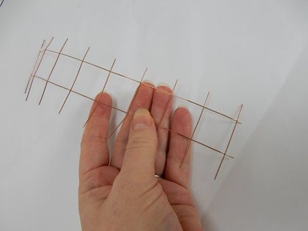 To add bulk cut a strip of mesh To add bulk cut a strip of mesh
