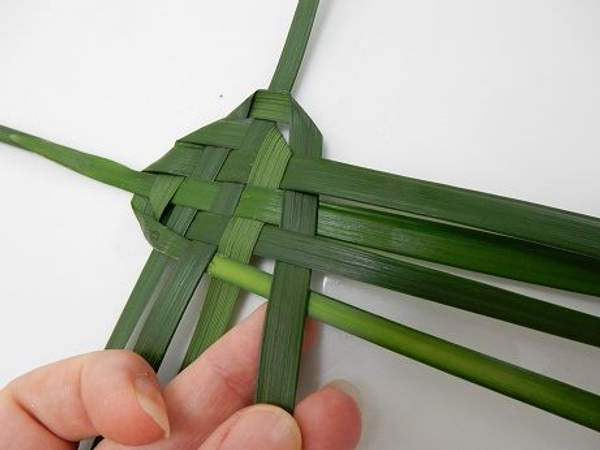And over and weave it through the bottom three And over and weave it through the bottom three