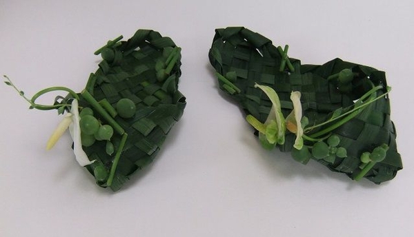 Weave slippers from palm Weave slippers from palm
