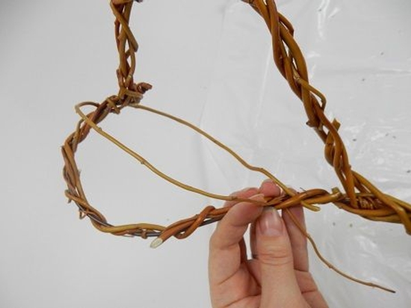 Bend the stem over to the front and secure Bend the stem over to the front and secure
