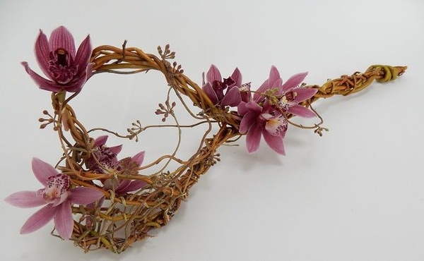 Heart shaped woven willow wand Heart shaped woven willow wand