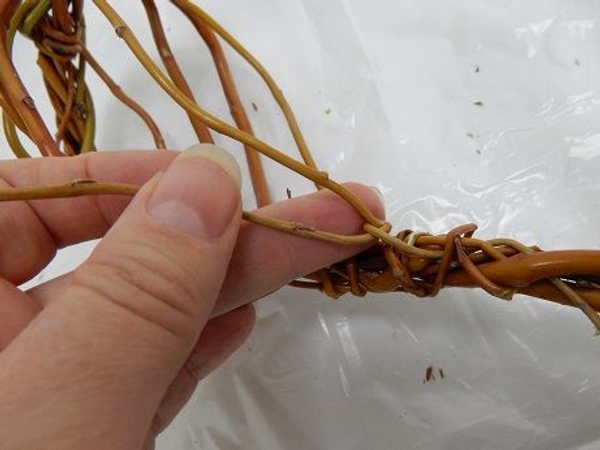 Wrap this stem around the first basket stem Wrap this stem around the first basket stem