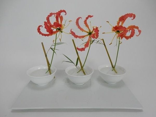 Glory lily and bamboo design Glory lily and bamboo design