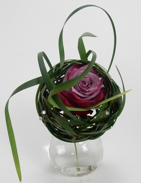 Rose and grass design Rose and grass design