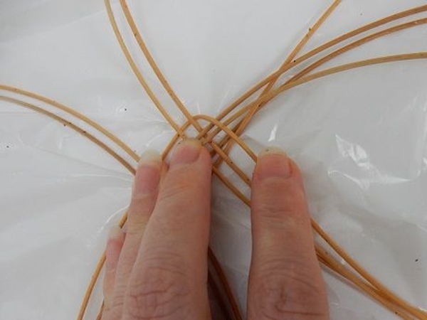 Bend the long strand down Bend the long strand down