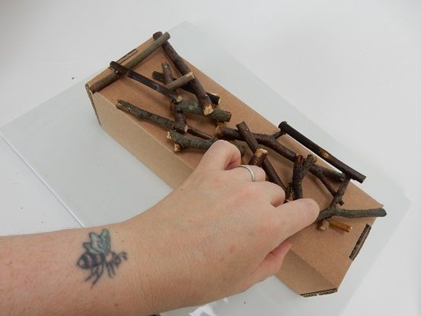Add smaller twigs in between to connect every twig Add smaller twigs in between to connect every twig