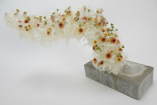 Fluffy floral art design