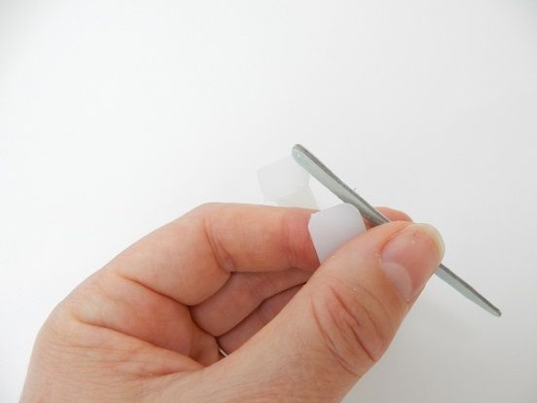 Gently sand the cut sections to remove all sharp ends 