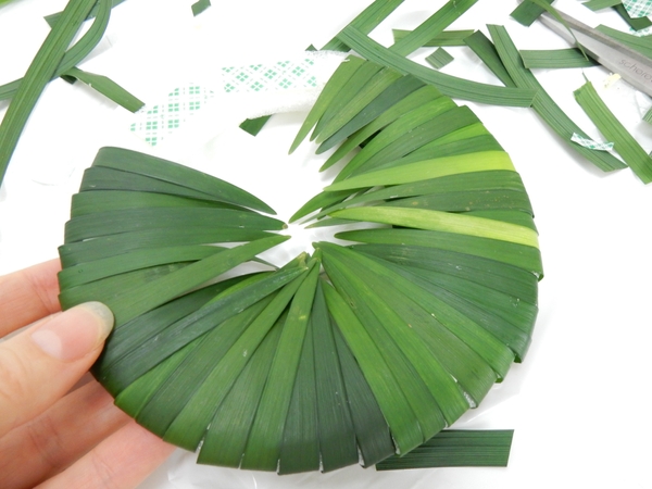 Open the double sided tape as you go along Open the double sided tape as you go along
