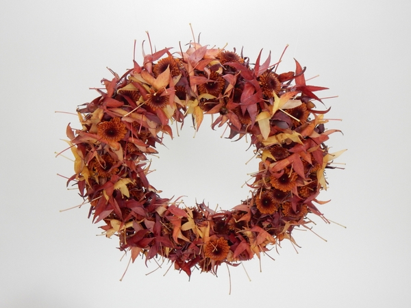 Rusty Autumn leaf wreath Rusty Autumn leaf wreath