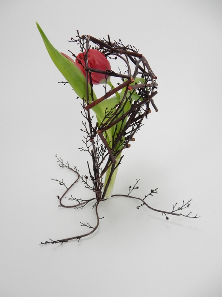 Free standing twig heart Free standing twig heart