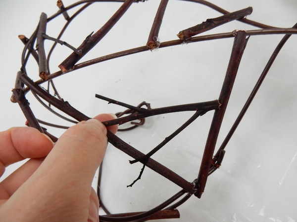 Start with the thicker twigs and work your way towards thinner ones Start with the thicker twigs and work your way towards thinner ones