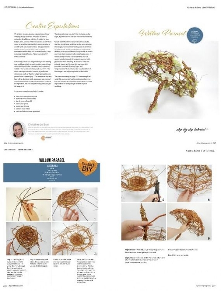 DIY Weddings Magazine Parasol design DIY Weddings Magazine Parasol design