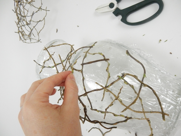 Carefully build up the shape as you did with the first half Carefully build up the shape as you did with the first half