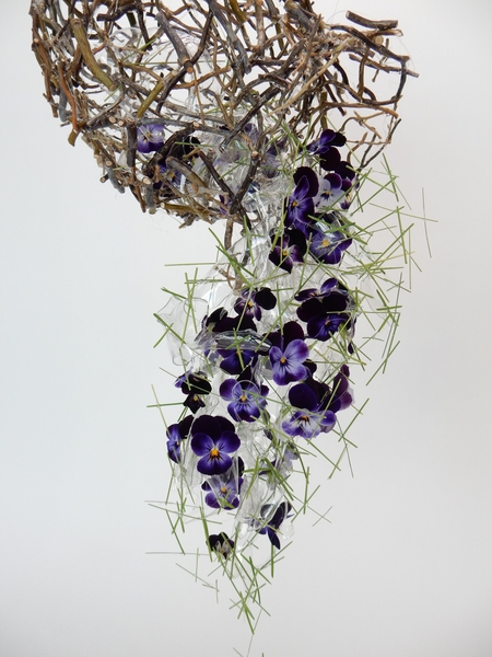 Twig and plastic armature Twig and plastic armature