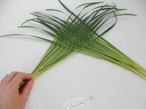 Extend the stems to the side with a wide angle Extend the stems to the side with a wide angle