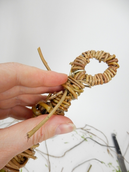 And knot the stems to secure And knot the stems to secure