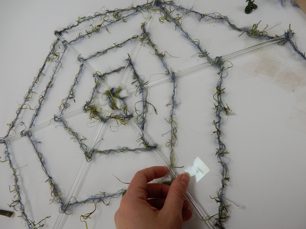 If the wool slip secure it with sticky dots to keep it in place If the wool slip secure it with sticky dots to keep it in place
