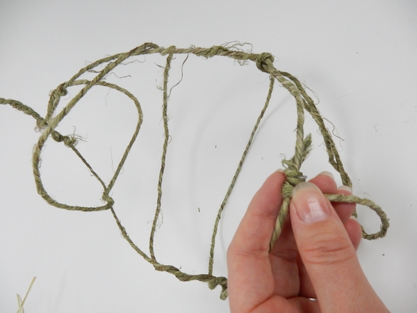 Twist the end of the wire to secure Twist the end of the wire to secure