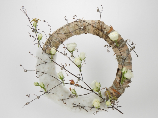 A Jingle Cotton Christmas floral art design A Jingle Cotton Christmas floral art design