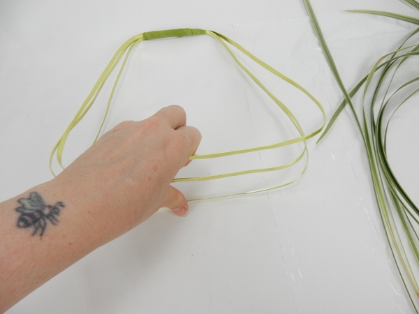 Space out the wires to create a flat base Space out the wires to create a flat base