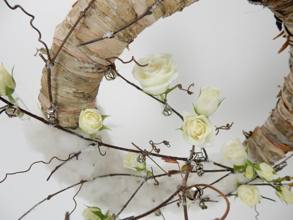 White roses and jingle bells White roses and jingle bells
