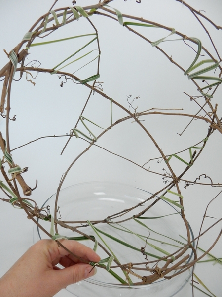 Glue each blade of grass to secure Glue each blade of grass to secure