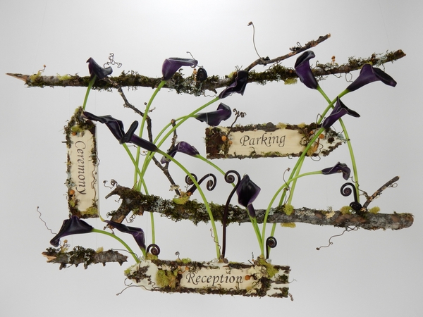Wedding welcome floral art design Wedding welcome floral art design