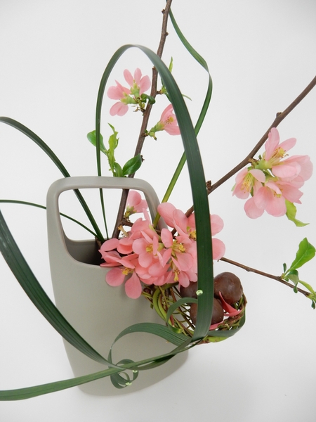 Blossoms and lily grass and chocolate for Easter Blossoms and lily grass and chocolate for Easter