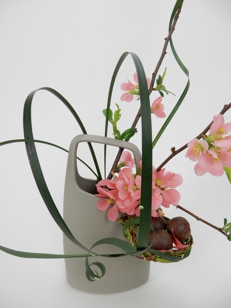 Blossoms and lily grass