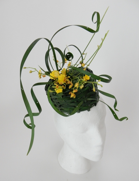 Easter bonnet woven from lily grass Easter bonnet woven from lily grass