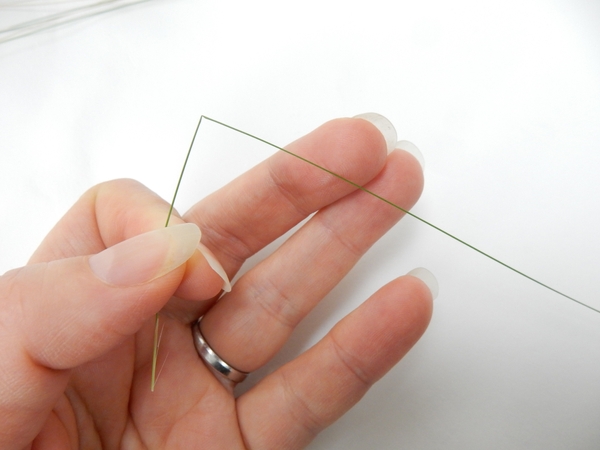 Bend the grass at a sharp angle without breaking it Bend the grass at a sharp angle without breaking it